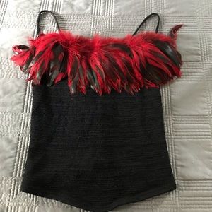 Fun feather top